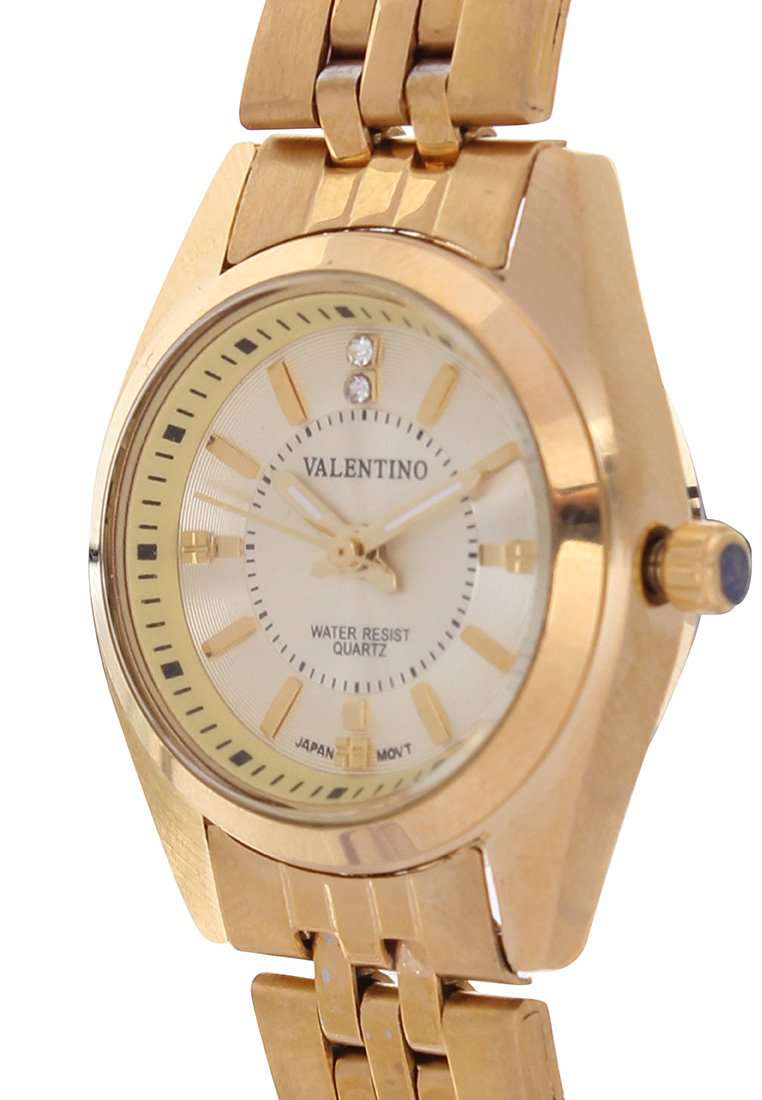 Valentino 20121691-GOLD - SILVER DIAL Stainless Steel Watch for Women-Watch Portal Philippines