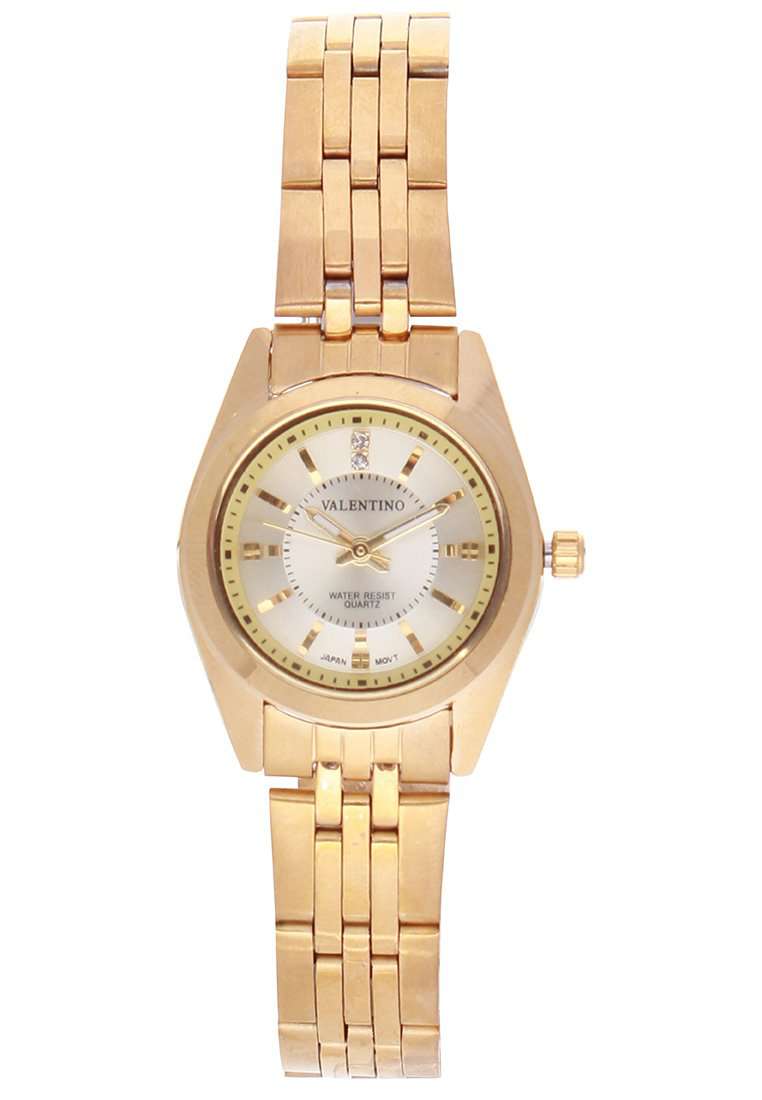 Valentino 20121691-GOLD - SILVER DIAL Stainless Steel Watch for Women-Watch Portal Philippines