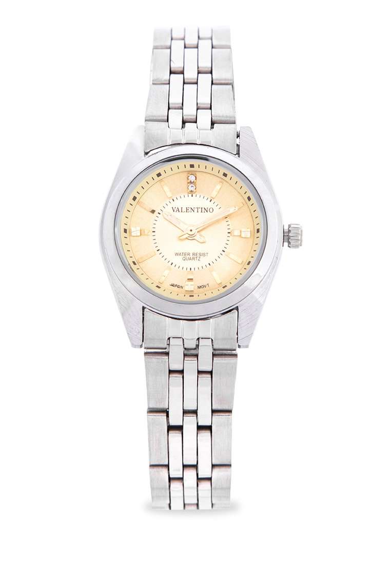 Valentino 20121693-SILVER - GOLD DIAL Stainless Steel Watch for Women-Watch Portal Philippines