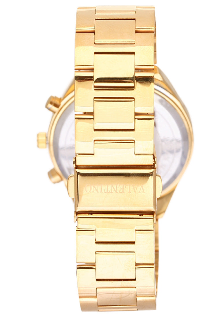 Valentino 20121729-GOLD - GOLD DIAL Analog Stainless Steel Strap Watch for Women-Watch Portal Philippines