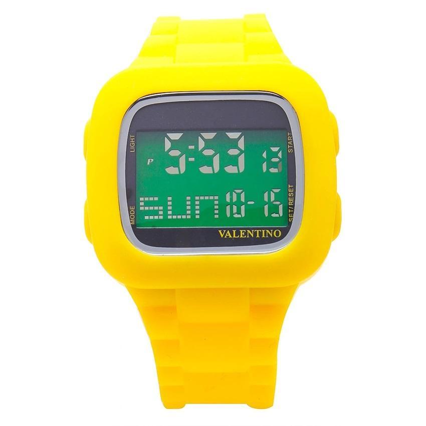 Valentino 20121738-YELLOW UNISEX RUBBER STRAP Watch for Men and Women-Watch Portal Philippines