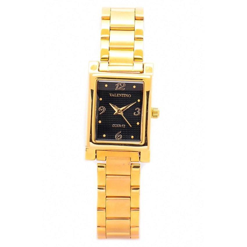 Valentino 20121782-GOLD - BLACK NUMBER SHEEN IP GOLD STYLE STAINLESS BAND STRAP Watch for Women-Watch Portal Philippines