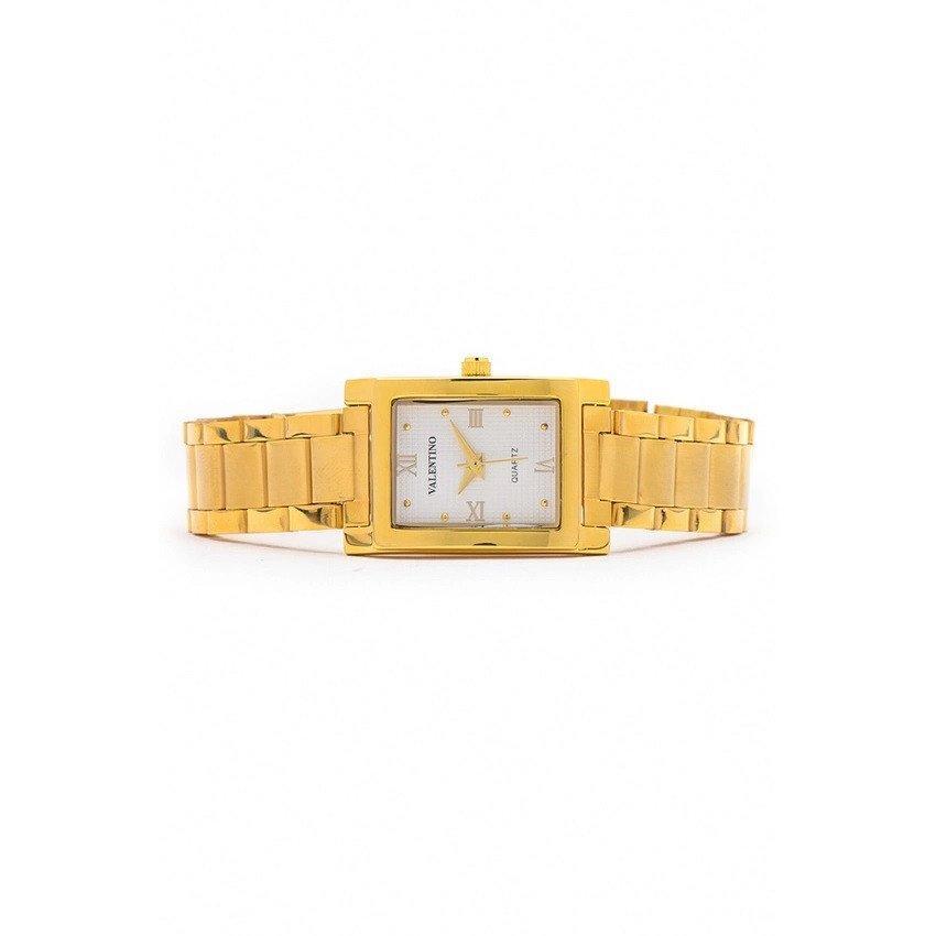 Valentino 20121782-GOLD - WHITE ROMAN SHEEN IP GOLD STYLE STAINLESS BAND STRAP Watch for Women-Watch Portal Philippines