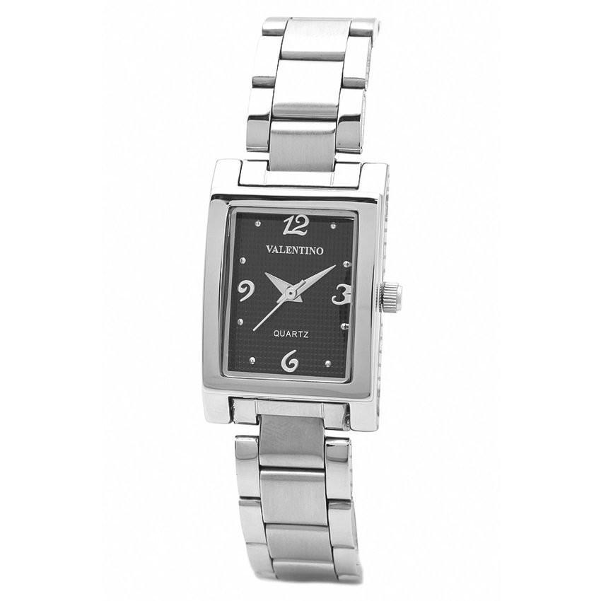 Valentino 20121783-SILVER - BLACK NUMBER SHEEN IP WHITE STYLE STAINLESS BAND STRAP Watch for Women-Watch Portal Philippines