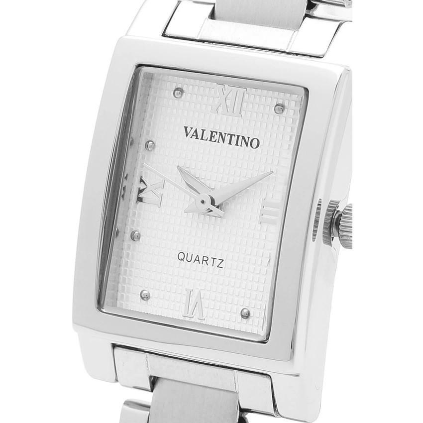 Valentino 20121783-SILVER - WHITE ROMAN SHEEN IP WHITE STYLE STAINLESS BAND STRAP Watch for Women-Watch Portal Philippines
