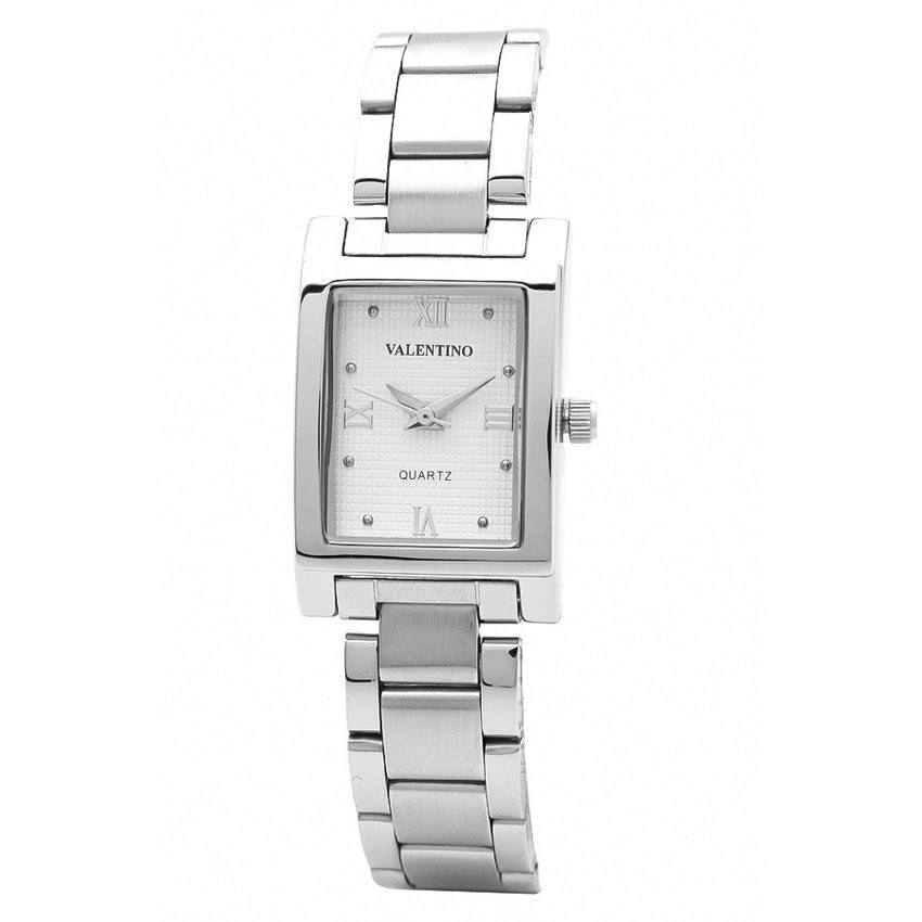 Valentino 20121783-SILVER - WHITE ROMAN SHEEN IP WHITE STYLE STAINLESS BAND STRAP Watch for Women-Watch Portal Philippines