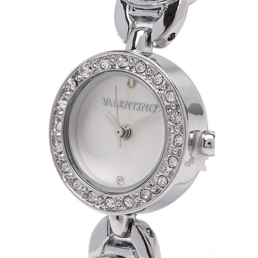 Valentino 20121823-SILVER - BLUE STONE TORTOISE LUXE IP FASHION METAL - ALLOY STRAP Watch for Women-Watch Portal Philippines