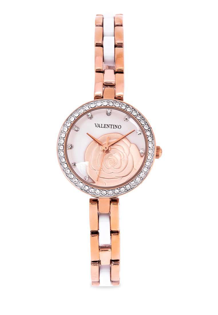 Valentino 20121839-ROSE GOLD Alloy Strap Watch for Women-Watch Portal Philippines