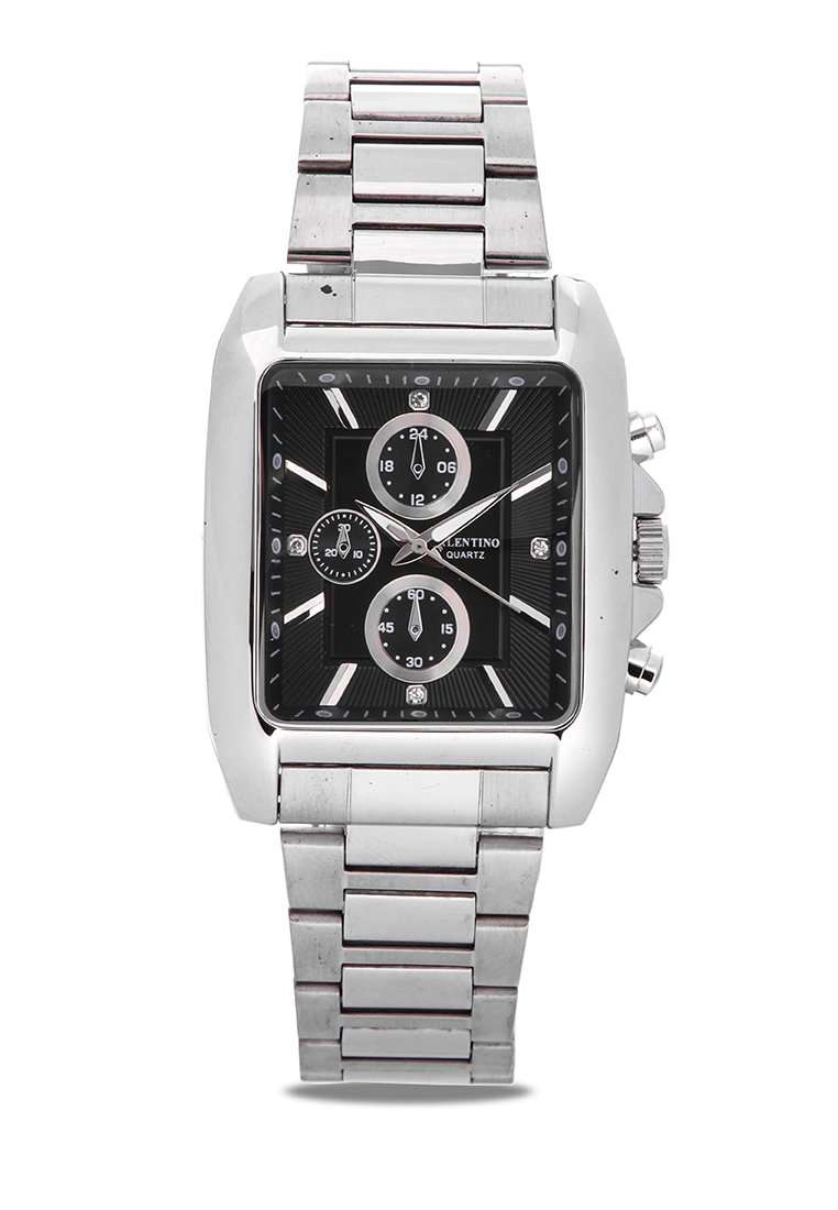 Valentino 20121846-BLACK DIAL SILVER INDEX Stainless Watch for Women-Watch Portal Philippines