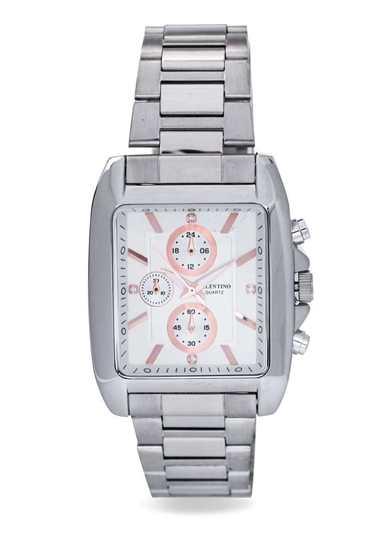 Valentino 20121846-WHITE DIAL ROSE INDEX Silver Watch for Women-Watch Portal Philippines