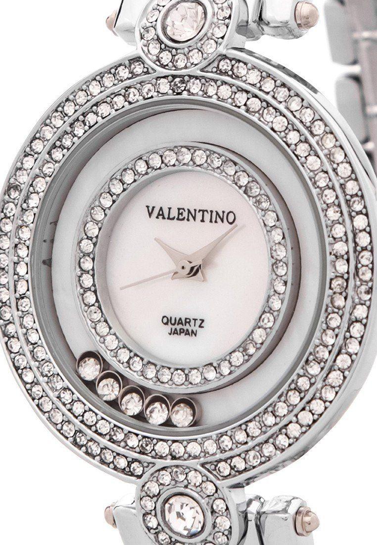 Valentino 20121885-SILVER DIAMOND IP CLASSIC FASHION METAL - ALLOY STRAP Watch for Women-Watch Portal Philippines