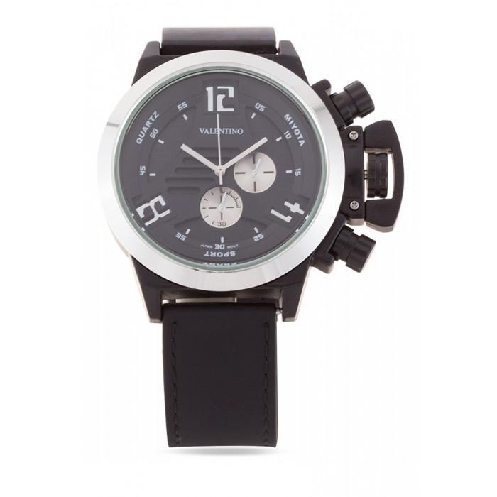 Valentino 20121896-Silver Big Lee Style Rubber Strap Strap Watch For Men-Watch Portal Philippines