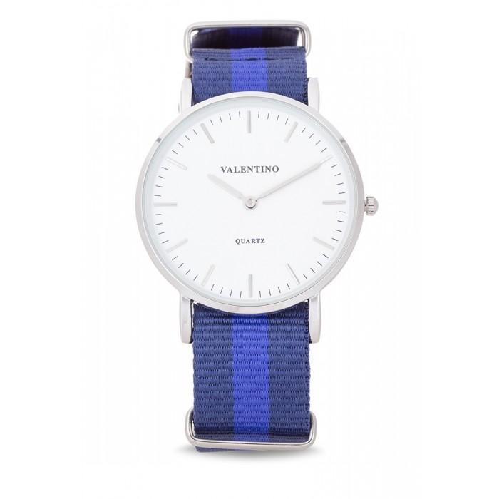 Valentino 20121903-Dblue Blue Nylon Strap Watch For Men-Watch Portal Philippines