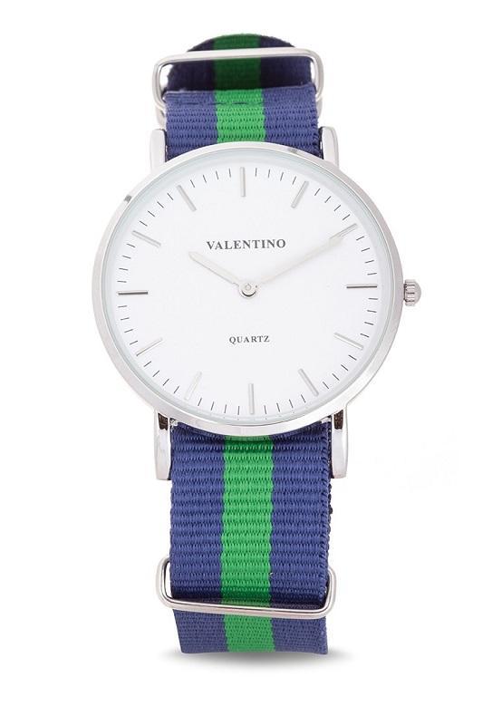 Valentino 20121903-DBlue Green Nylon Strap Watch For Men-Watch Portal Philippines