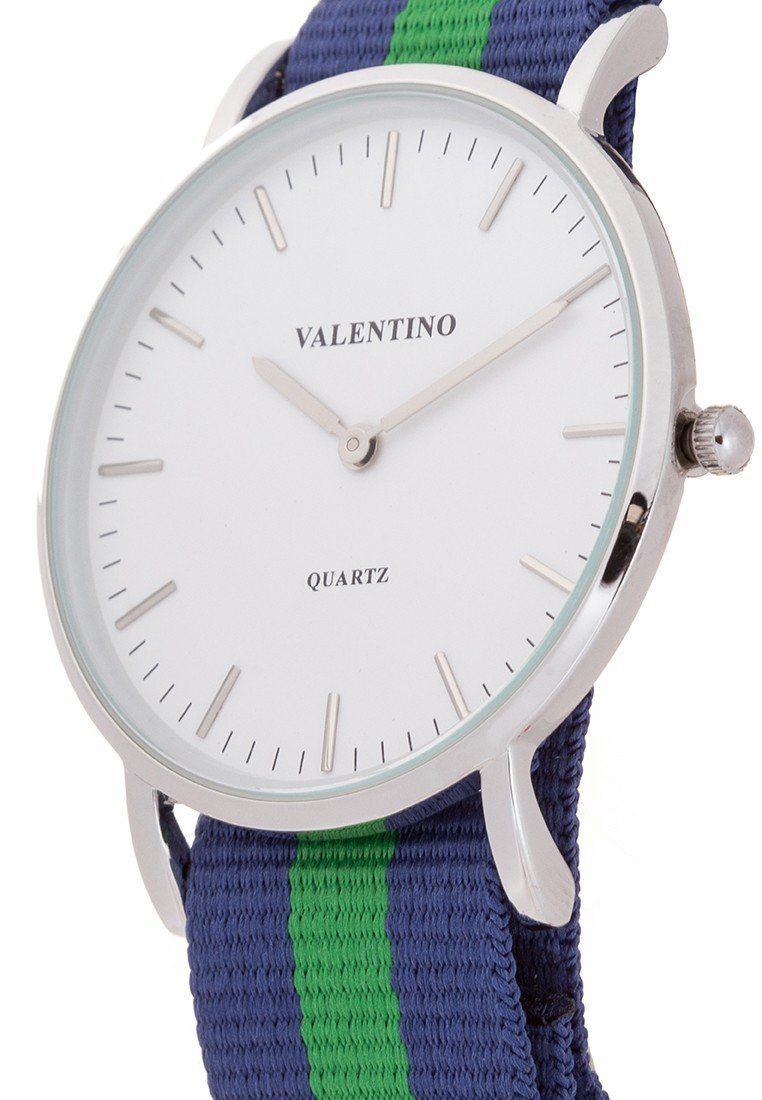 Valentino 20121903-DBlue Green Nylon Strap Watch For Men-Watch Portal Philippines