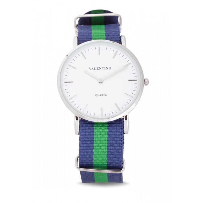 Valentino 20121903-DBlue Green Nylon Strap Watch For Men-Watch Portal Philippines