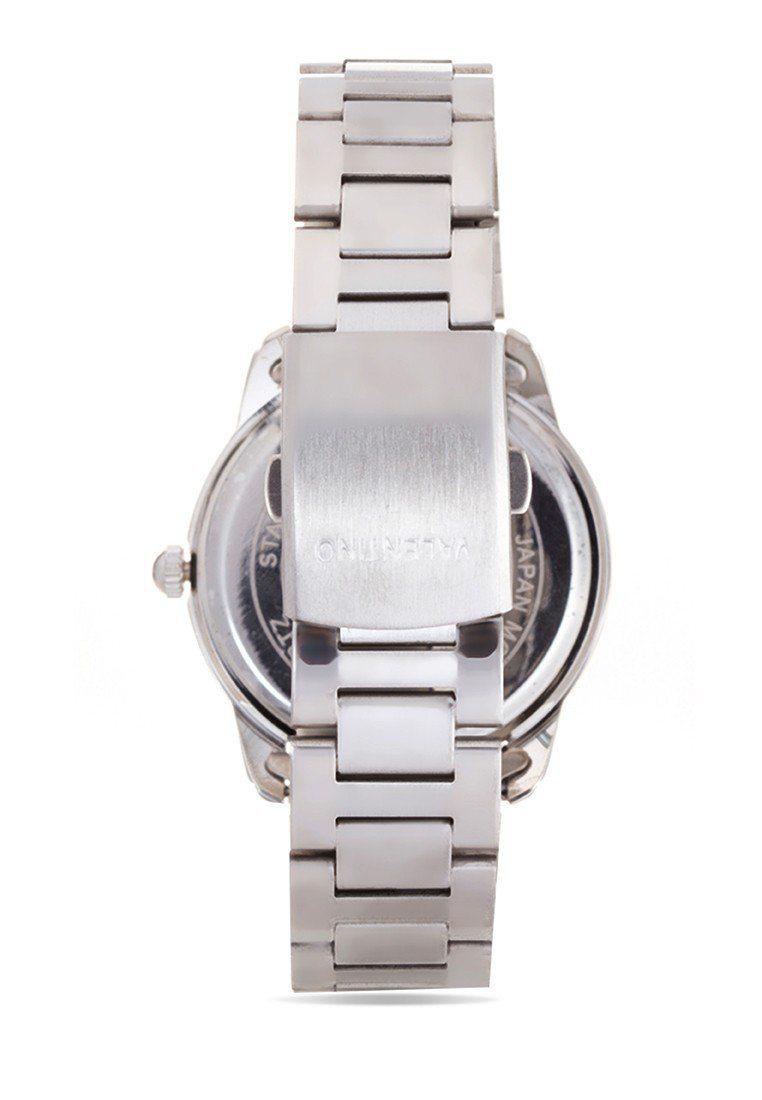 Valentino 20121911-White Dial Rg Index Stainless Strap Watch For Men-Watch Portal Philippines