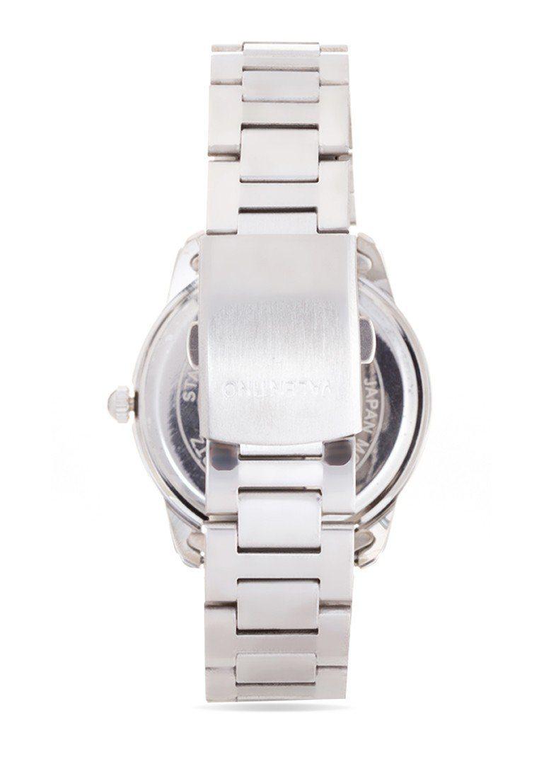 Valentino 20121911-White Dial Silver Index Stainless Strap Watch For Men-Watch Portal Philippines