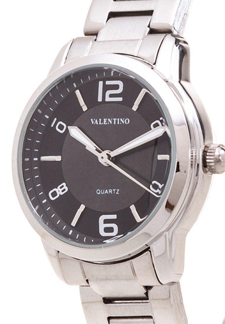 Valentino 20121912-Black Dial Stainless Strap Watch For Women-Watch Portal Philippines