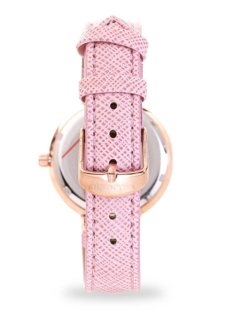 Valentino 20121924-PINK DIAL CLASSIC SHN LTHR IP ROSE LEATHER STRAP Watch For Women-Watch Portal Philippines