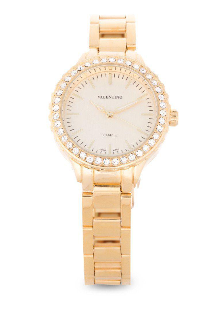 Valentino 20121959-GOLD - GOLD DIAL STAINLESS BAND Watch For Women-Watch Portal Philippines