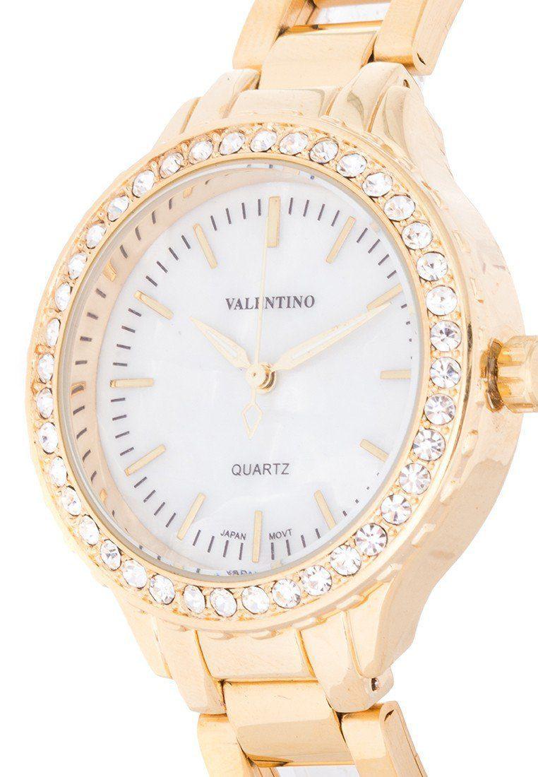 Valentino 20121959-GOLD - MOP DIAL GOLD STAINLESS BAND Watch For Women-Watch Portal Philippines