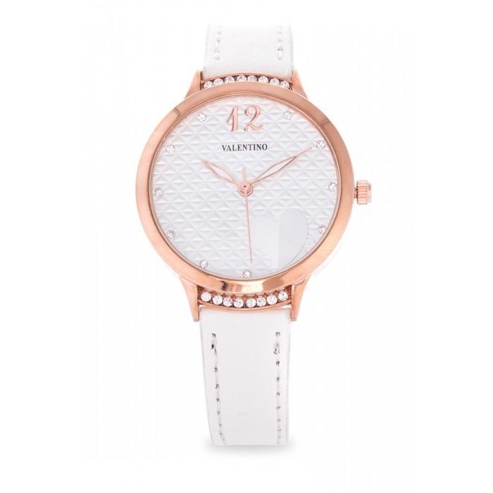 Valentino 20121966-WHITE - WHITE LEATHER STRAP Watch For Women-Watch Portal Philippines