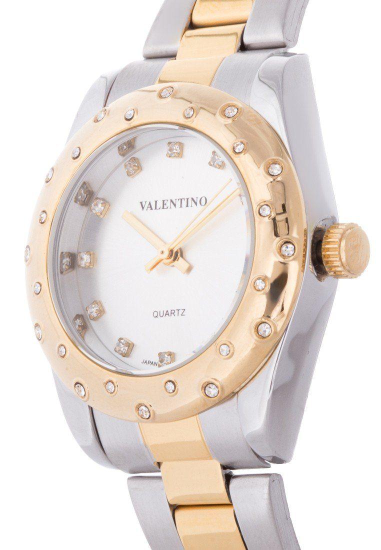 Valentino 20121973-TWO TONE - SILVER DIAL TWO TONE STAINLESS BAND Watch For Women-Watch Portal Philippines