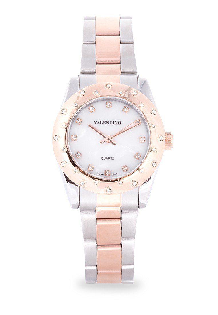 Valentino 20121974-TWO TONE - MOP DIAL TWO TONE STAINLESS BAND Watch For Women-Watch Portal Philippines