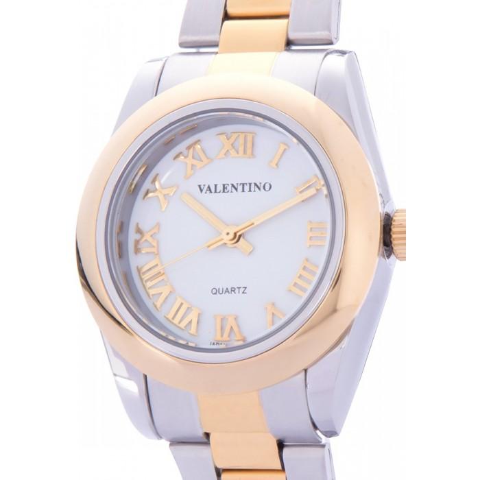 Valentino 20122023-WHITE DIAL GOLD STAINLESS STEEL STRAP Watch for Women-Watch Portal Philippines