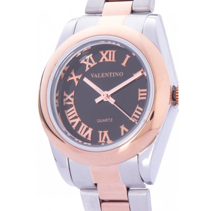 Valentino 20122024-BLACK DIAL ROSE GOLD STAINLESS STEEL STRAP Watch for Women-Watch Portal Philippines