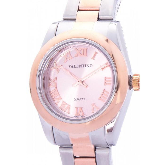Valentino 20122024-PINK DIAL ROSE GOLD STAINLESS STEEL STRAP Watch for Women-Watch Portal Philippines