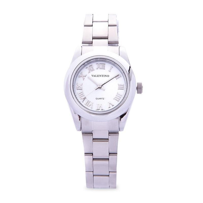 Valentino 20122025-WHITE DIAL SILVER STAINLESS STEEL BAND Watch for Women-Watch Portal Philippines