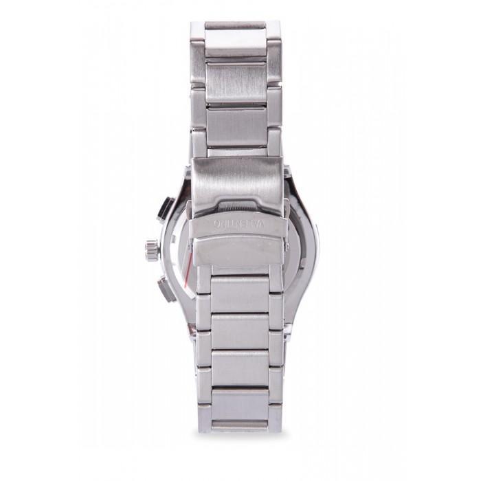 Valentino 20122068-BLACK DIAL SILVER STAINLESS STEEL BAND Watch for Men-Watch Portal Philippines