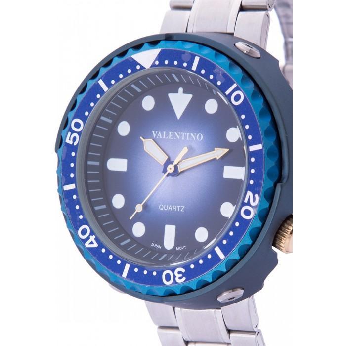 Valentino 20122072-BLUE DIAL SILVER STAINLESS STEEL Watch for Men-Watch Portal Philippines