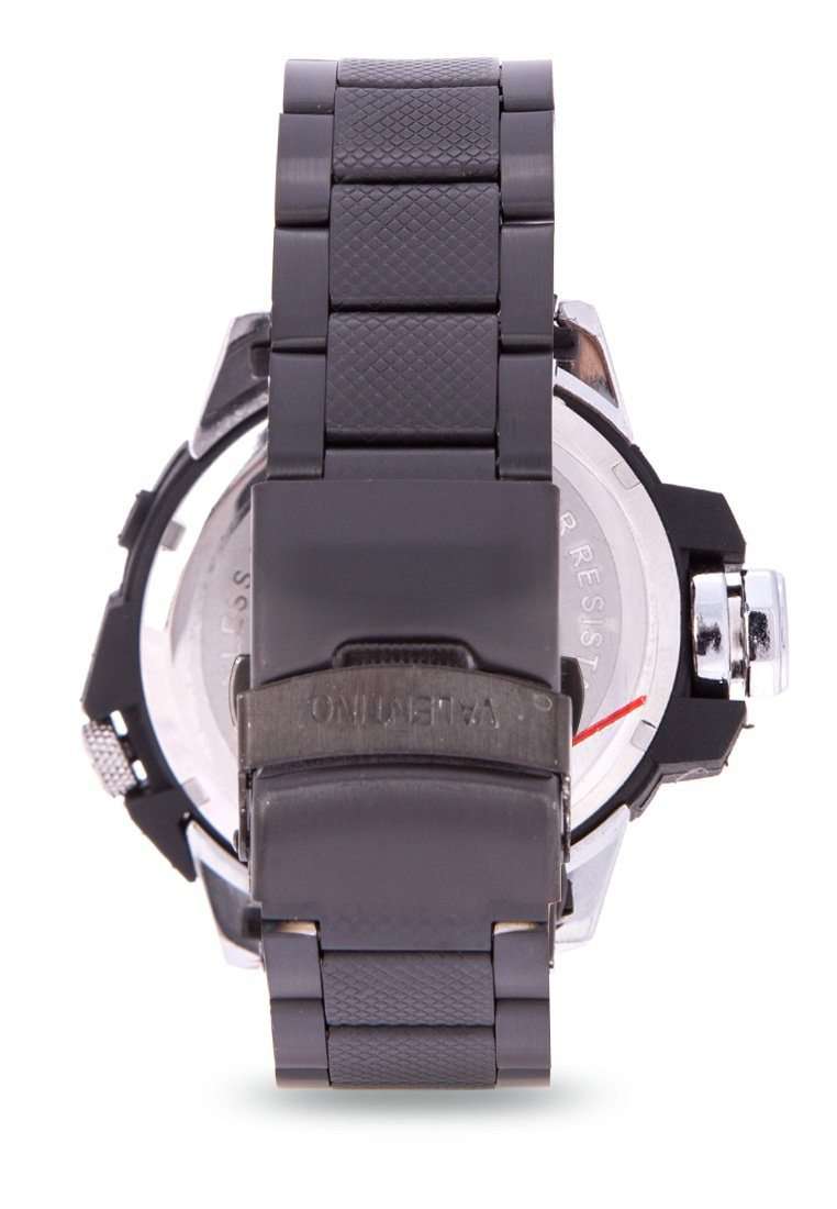 Valentino 20122082-GOLD VESSEL BLACK STAINLESS STEEL STRAP Watch for Men-Watch Portal Philippines