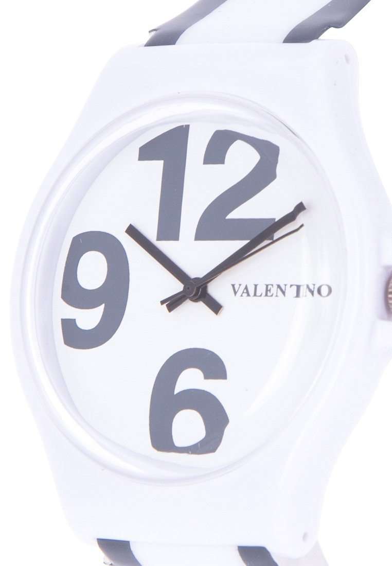 Valentino 20122091-BLACK WHITE BLACK WHITE PLASTIC STRAP Watch for Men and Women-Watch Portal Philippines
