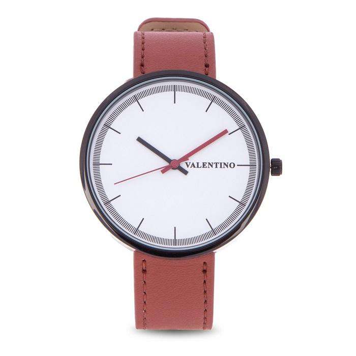 Valentino 20122095-RED BROWN STRAP RED BROWN LEATHER STRAP Watch for Men and Women-Watch Portal Philippines