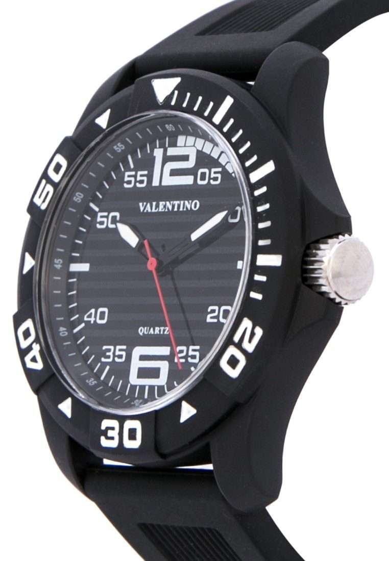 Valentino 20122097-BLACK CASE BLACK RUBBER STRAP Watch for Men-Watch Portal Philippines
