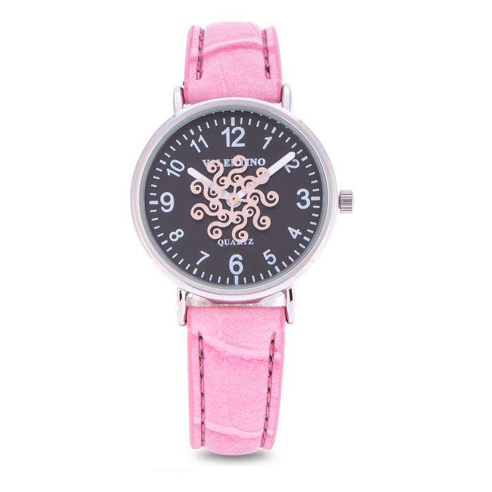 Valentino 20122100-PINK STRAP PINK LEATHER STRAP Watch for Women-Watch Portal Philippines