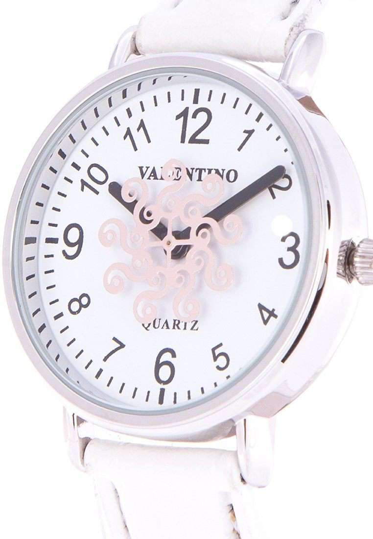 Valentino 20122100-WHITE STRAP WHITE LEATHER STRAP Watch for Women-Watch Portal Philippines