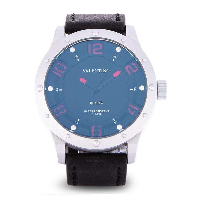 Valentino 20122121-SIL CASE - RED NUMBER Black Leather Strap Watch for Men-Watch Portal Philippines