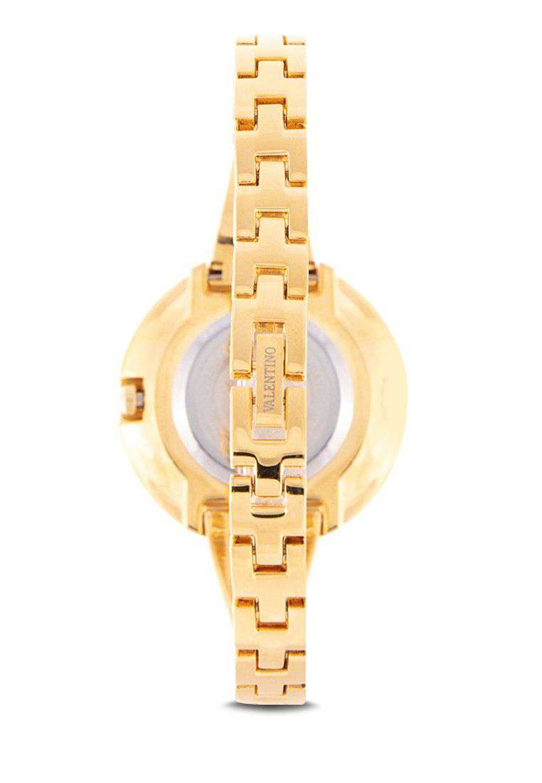 Valentino 20122148-BLACK DIAL Gold Fashion Metal Band Watch for Women-Watch Portal Philippines