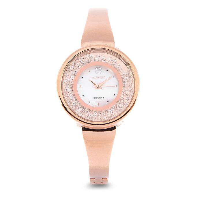 Valentino 20122149-ROSE MOP DIAL Rose Gold Fashion Metal Band Watch for Women-Watch Portal Philippines