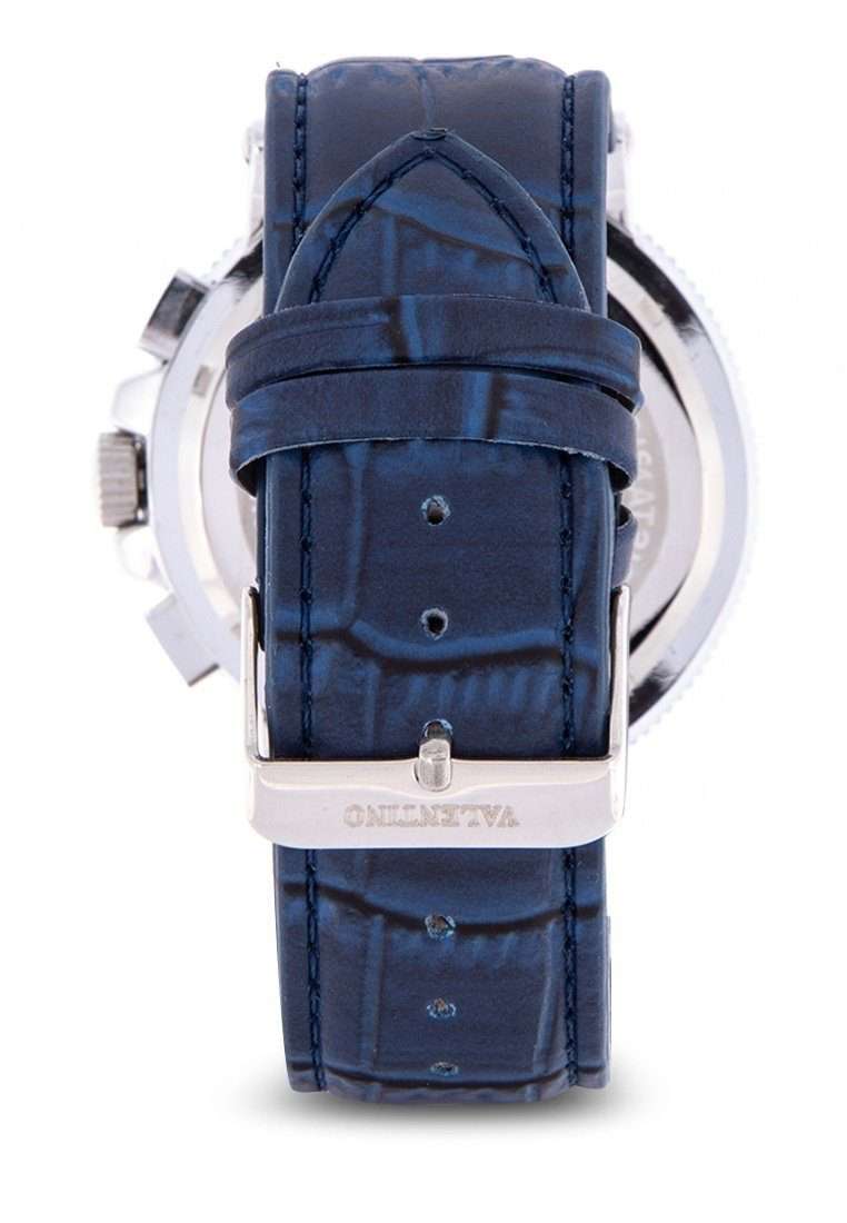 Valentino 20122154-BLUE DIAL - WHITE INDEX Blue Leather Strap Watch for Men-Watch Portal Philippines