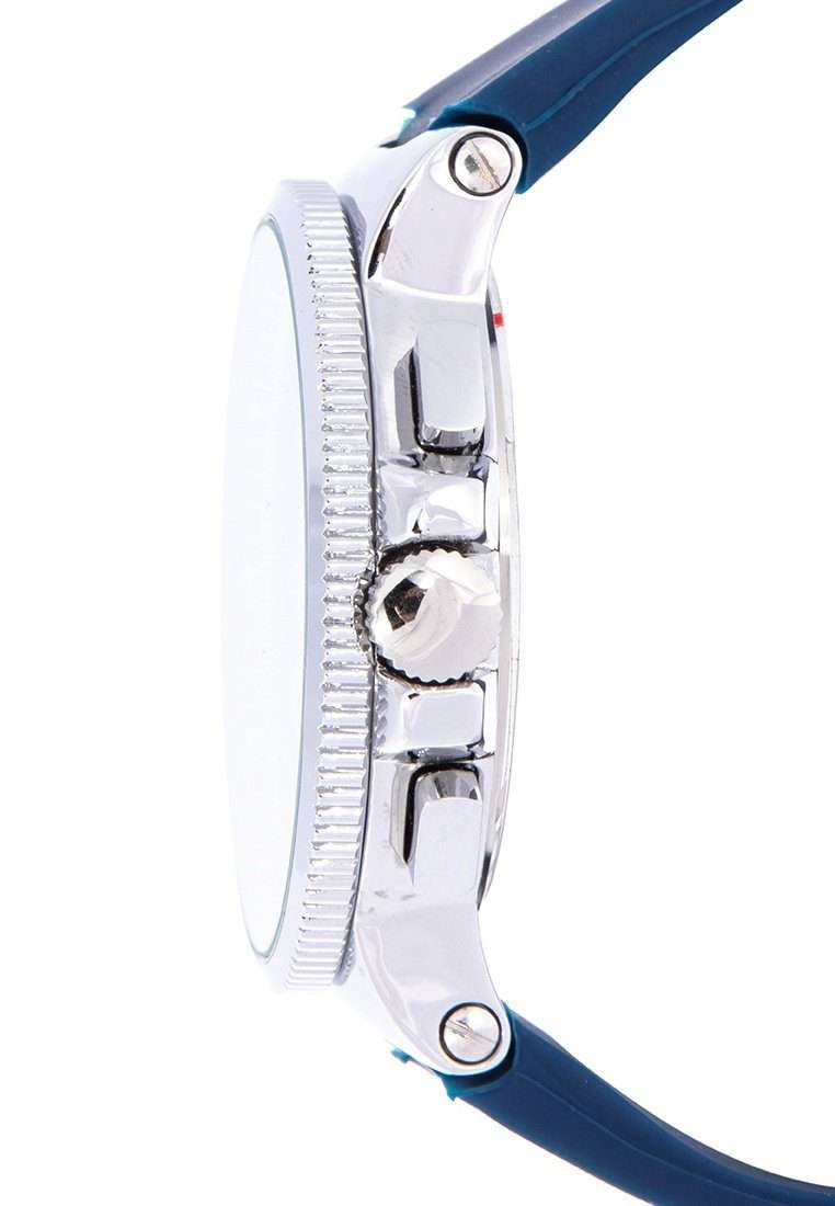 Valentino 20122157-BLUE DIAL - WHITE INDEX Blue Rubber Strap Watch for Men-Watch Portal Philippines