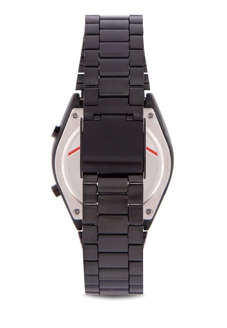 Valentino 20122167-BLACK DIAL Black Stainless Steel Band Watch for Men and Women-Watch Portal Philippines
