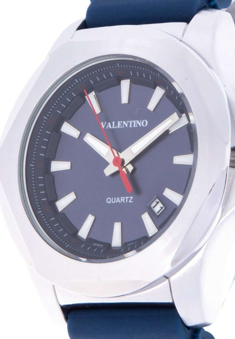 Valentino 20122178-BLUE STRAP Blue Rubber Strap Watch for Men-Watch Portal Philippines