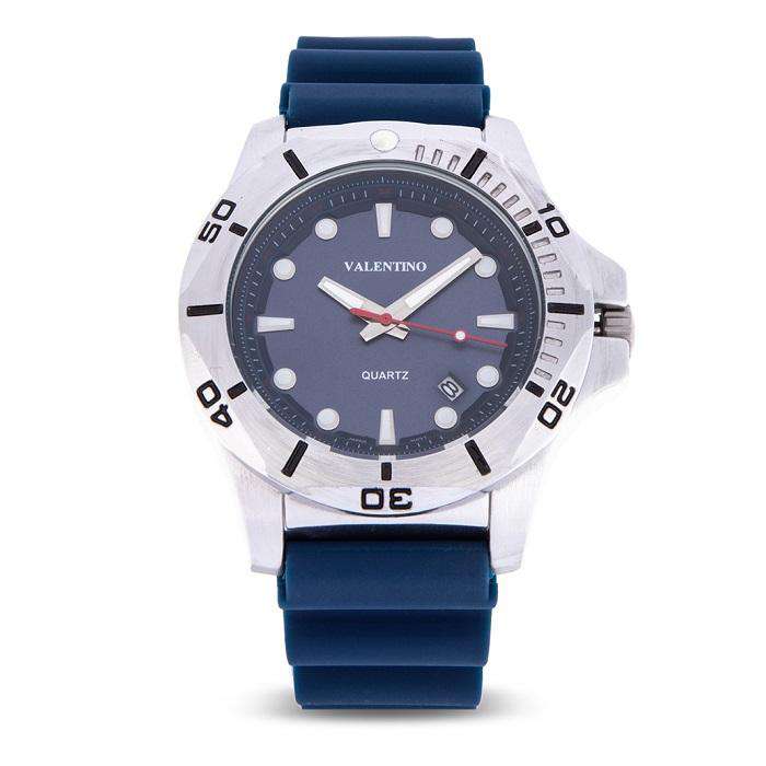 Valentino 20122180-BLUE STRAP Blue Rubber Strap Watch for Men-Watch Portal Philippines