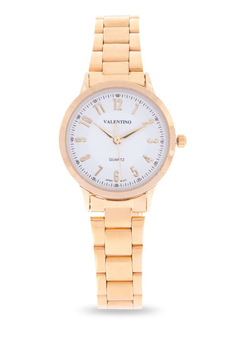 Valentino 20122197-WHITE DIAL Gold Strap Watch for Women-Watch Portal Philippines